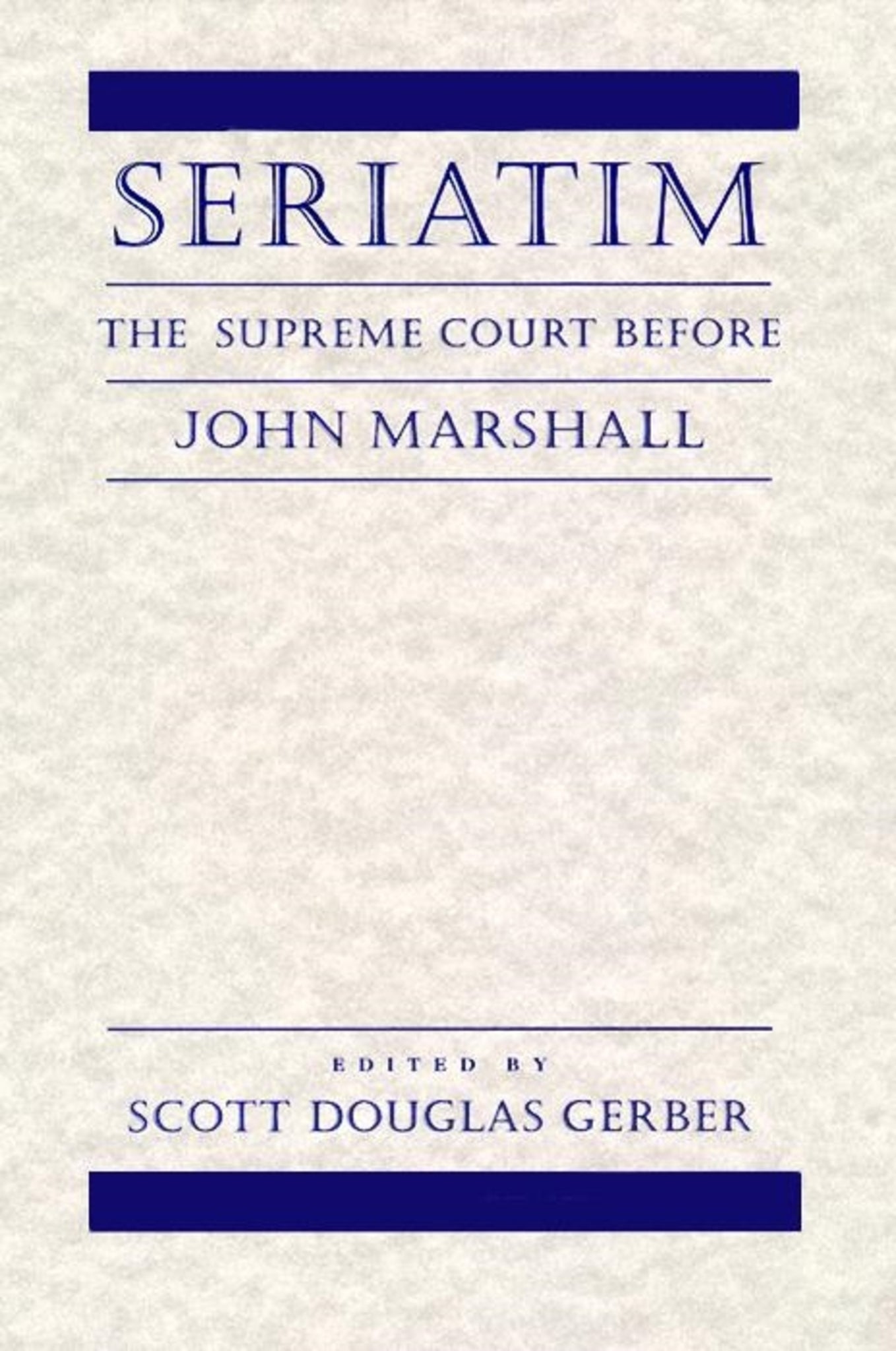 Cover image for Seriatim ISBN 9780814731437