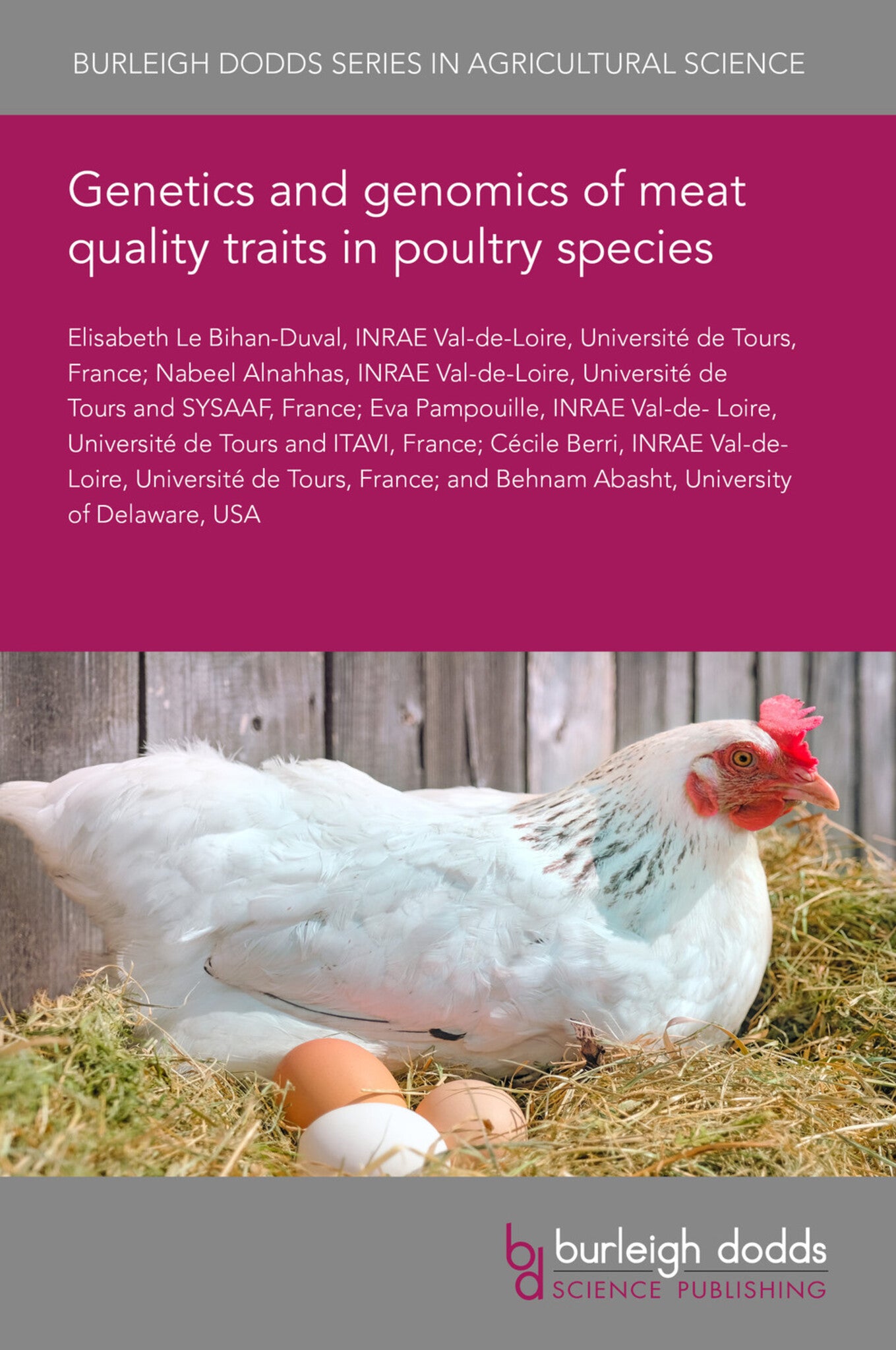 Cover image for Genetics and genomics of meat quality traits in poultry species ISBN 9781786767745