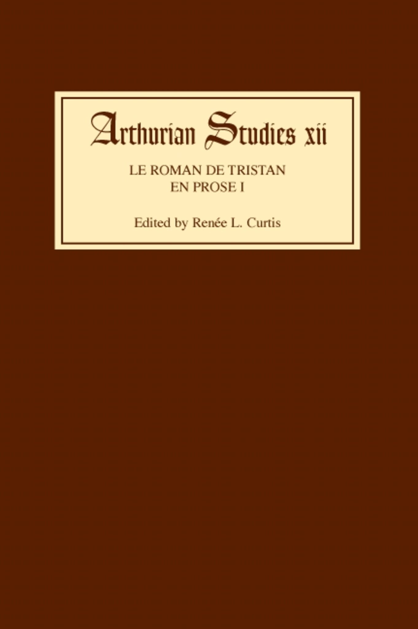 Cover image for Le Roman de Tristan en prose I ISBN 9780859911818