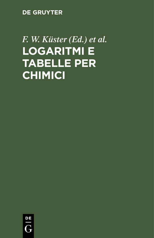 Logaritmi e Tabelle per Chimici