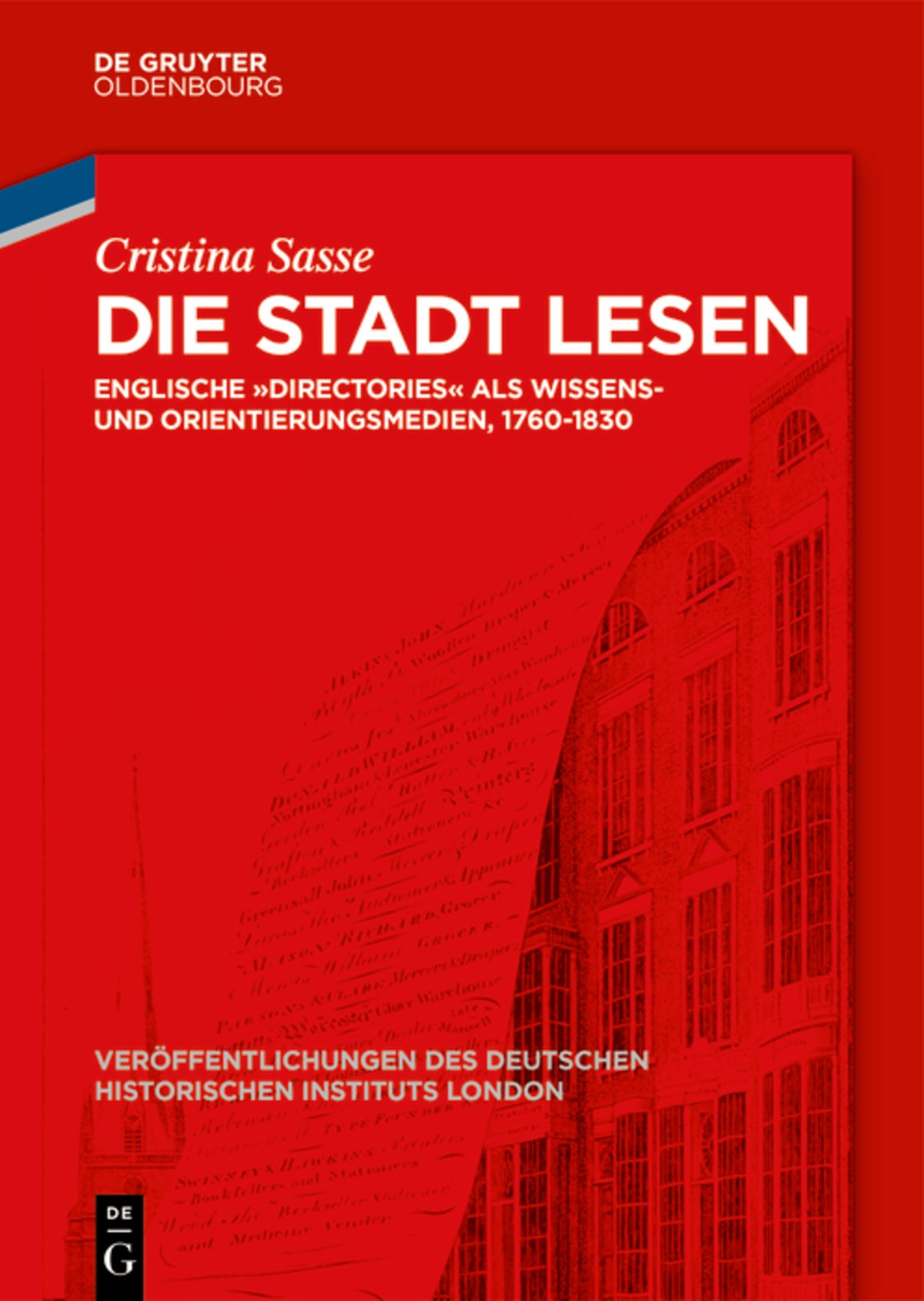 Cover image for Die Stadt lesen ISBN 9783110717808