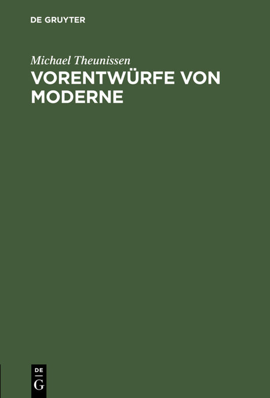 Vorentwürfe von Moderne
