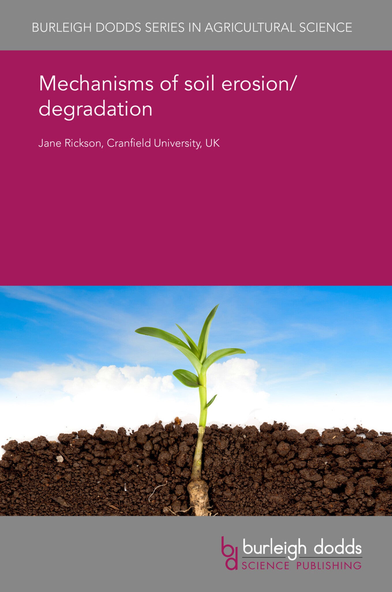 Cover image for Mechanisms of soil erosion/degradation ISBN 9781786764027