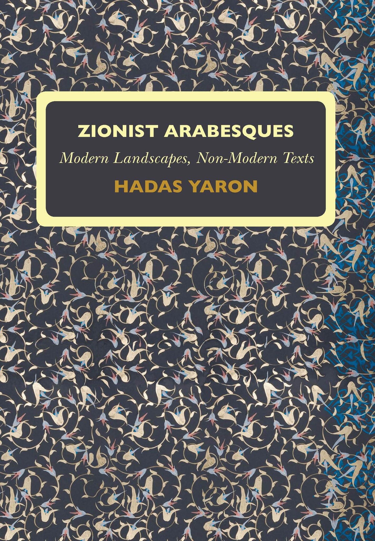 Cover image for Zionist Arabesques ISBN 9781934843789