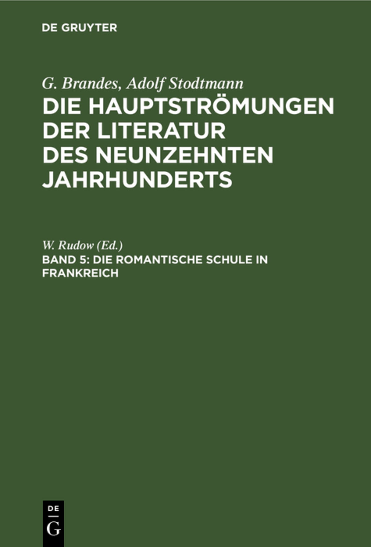 Die romantische Schule in Frankreich