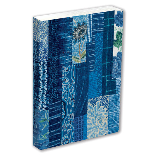 Journal Blue and White Batik, Lined Paperback
