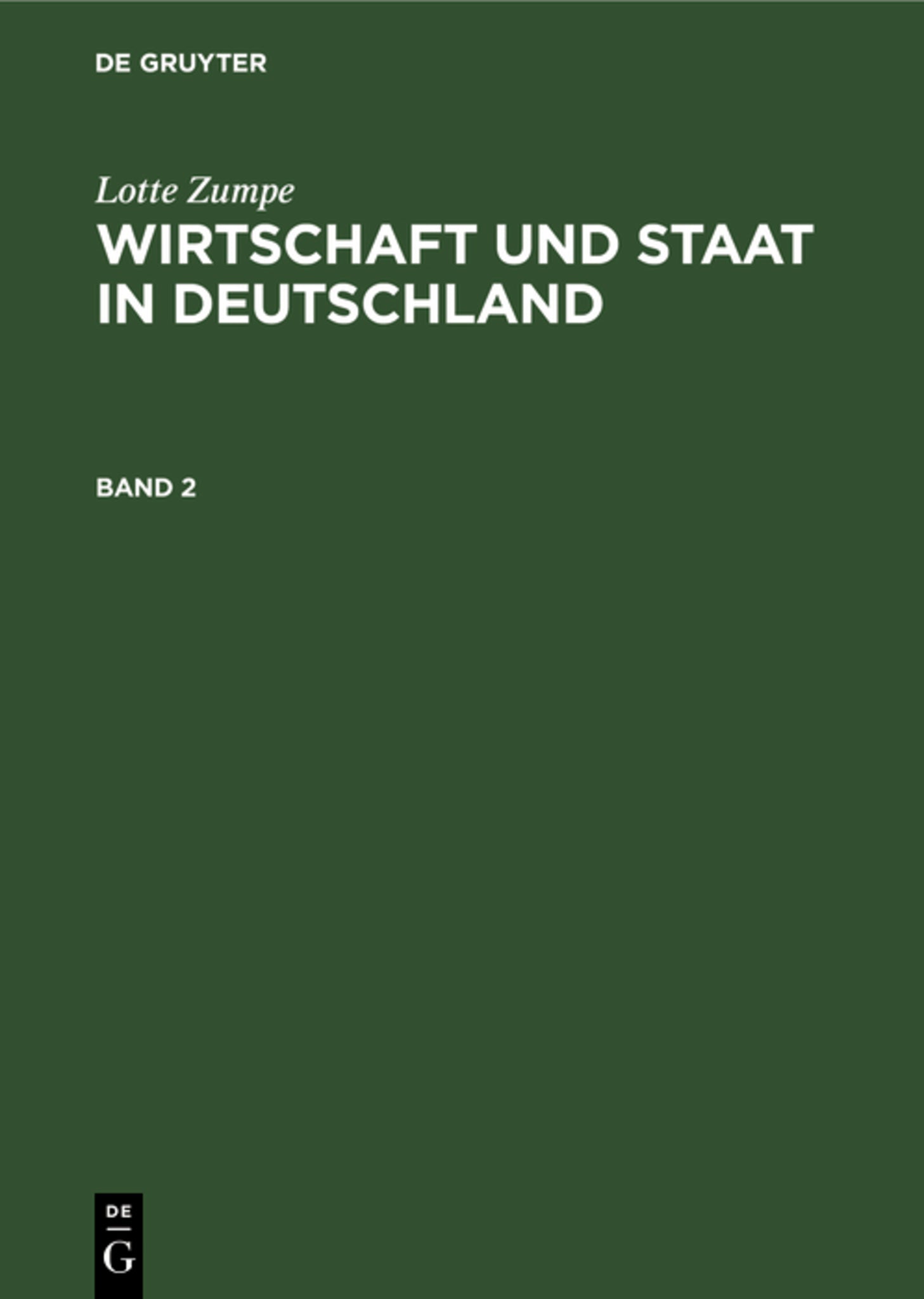 Wirtschaft und Staat in Deutschland während der Weimarer Republik