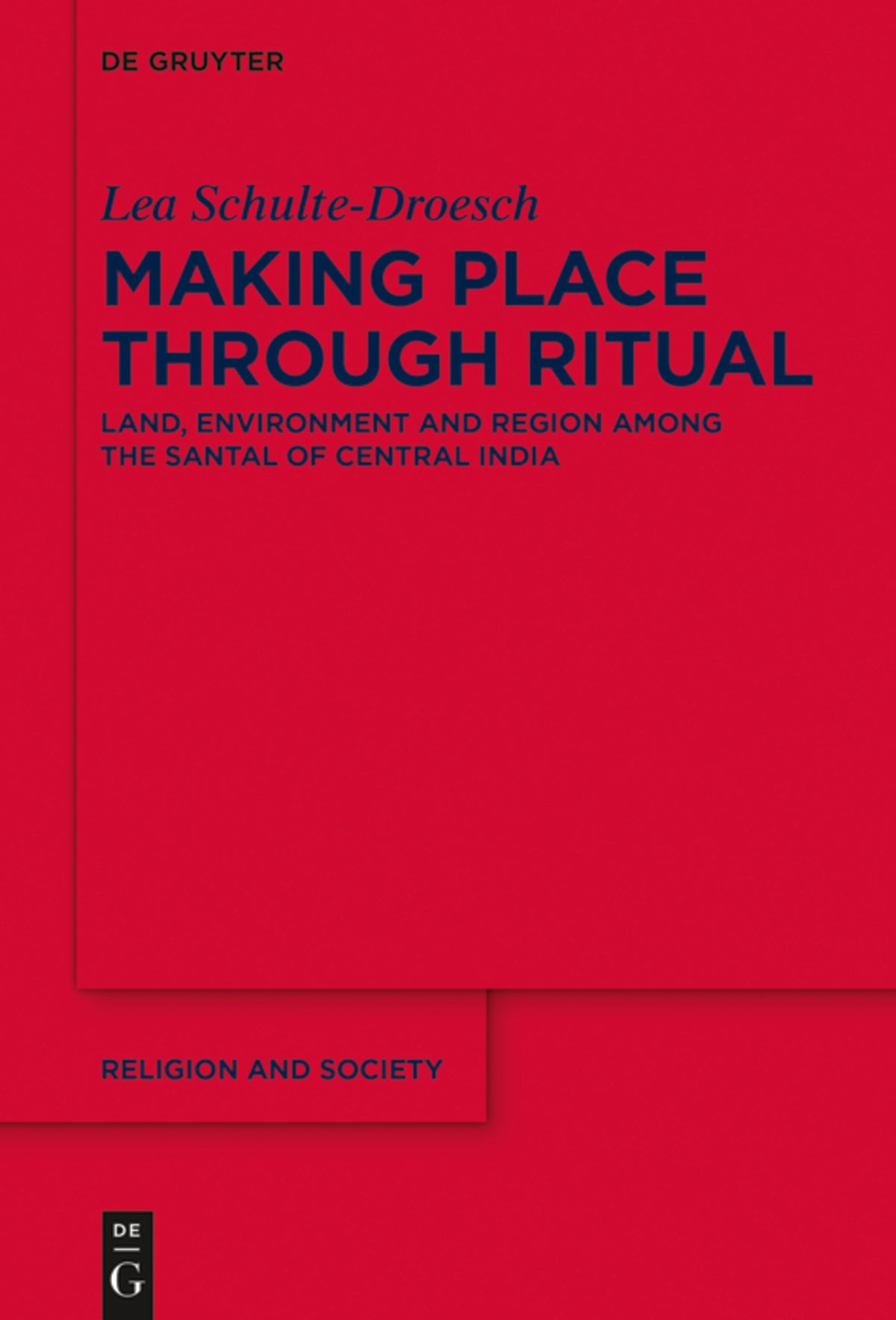 Cover image for Making Place through Ritual ISBN 9783110539738
