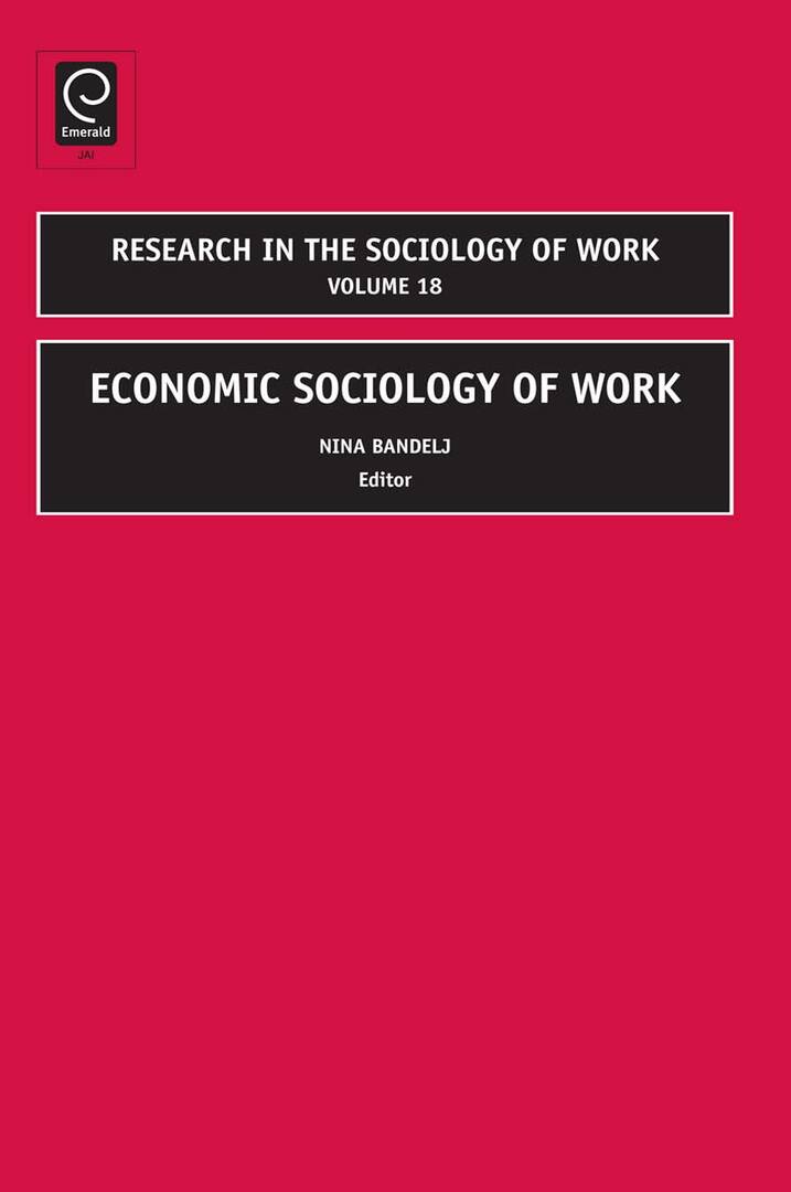 Cover image for Economic Sociology of Work ISBN 9781848553682