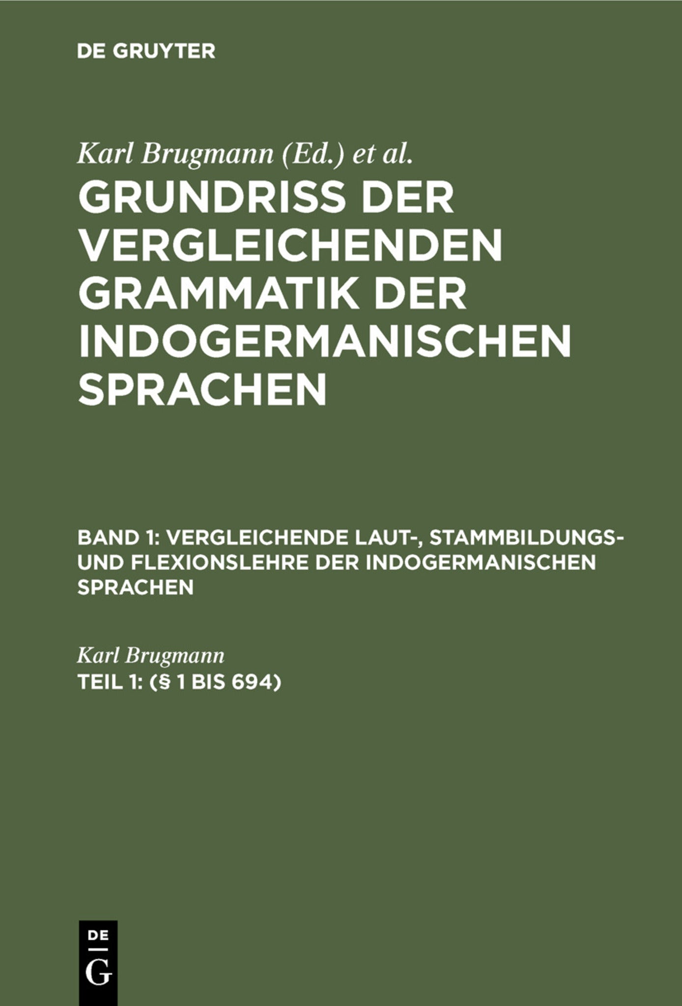 Cover image for (§ 1 bis 694) ISBN 9783111244853