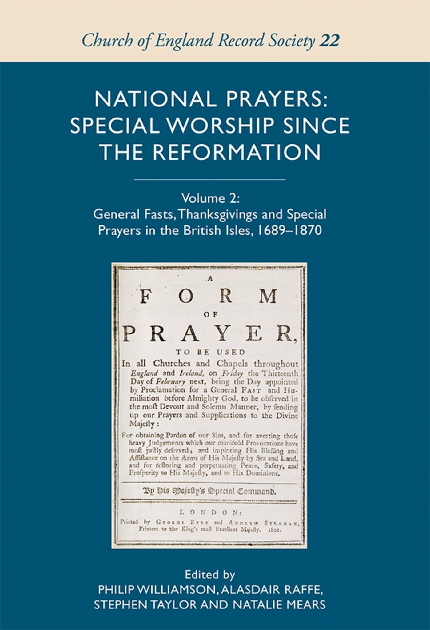 Cover image for National Prayers: Special Worship since the Reformation ISBN 9781843839439