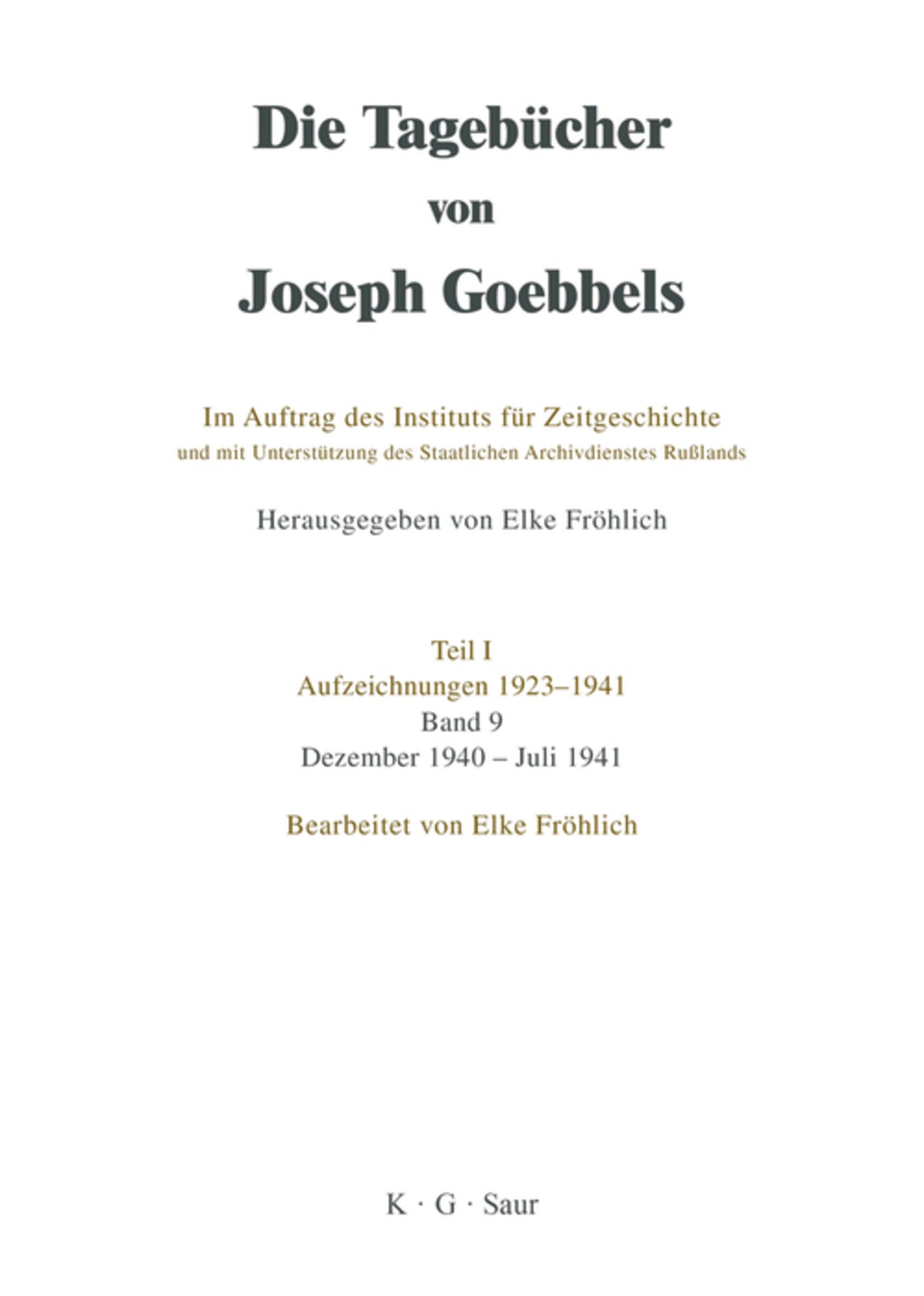 Dezember 1940 - Juli 1941