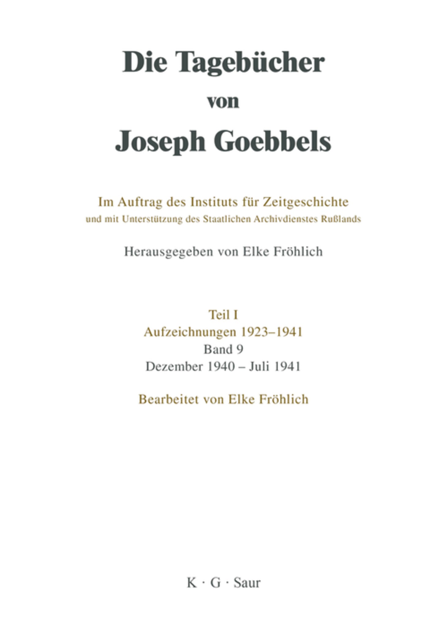 Dezember 1940 - Juli 1941