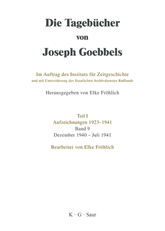Dezember 1940 - Juli 1941