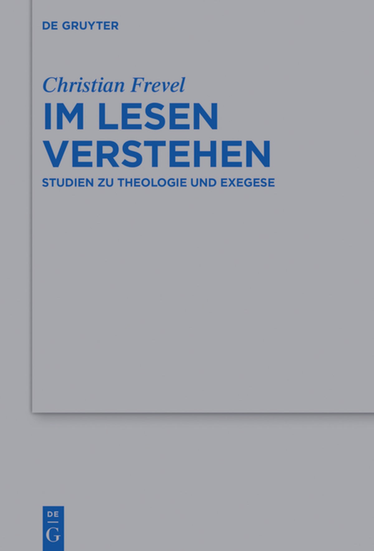 Cover image for Im Lesen verstehen ISBN 9783110426823