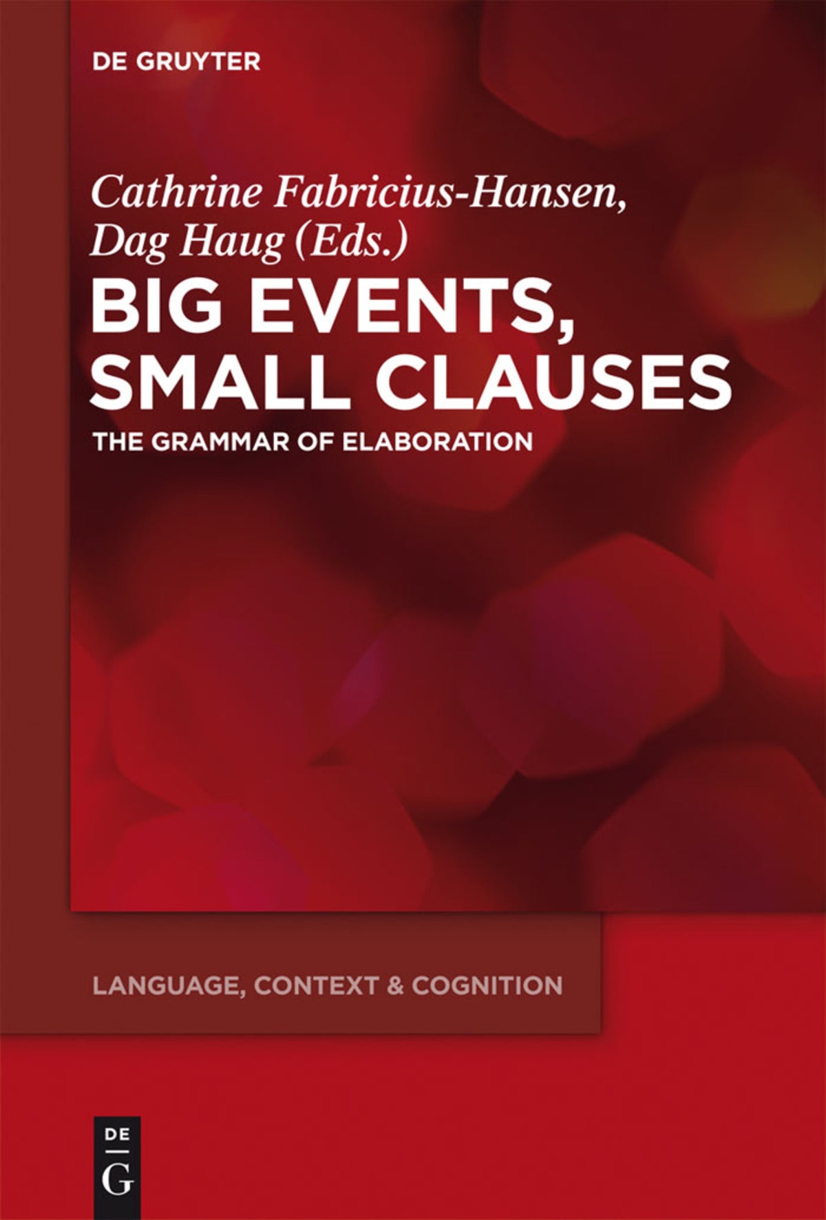 Cover image for Big Events, Small Clauses ISBN 9783110285802