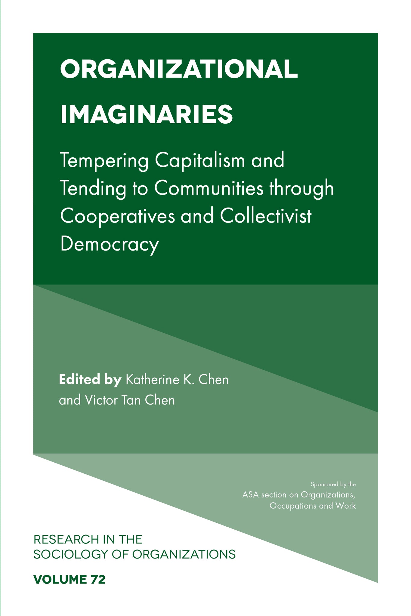 Cover image for Organizational Imaginaries ISBN 9781838679903