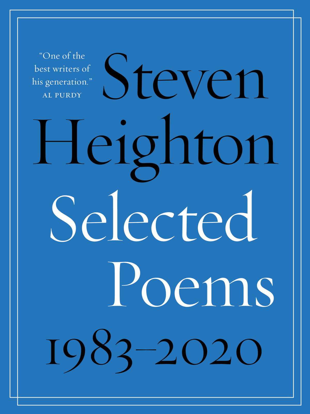 Cover image for Selected Poems 1983–2020 ISBN 9781487007379