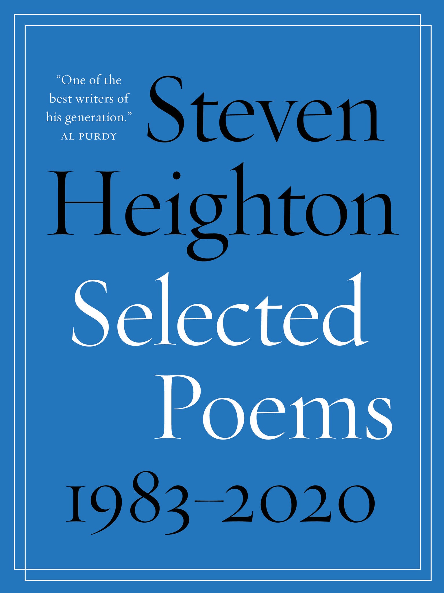 Cover image for Selected Poems 1983–2020 ISBN 9781487007379
