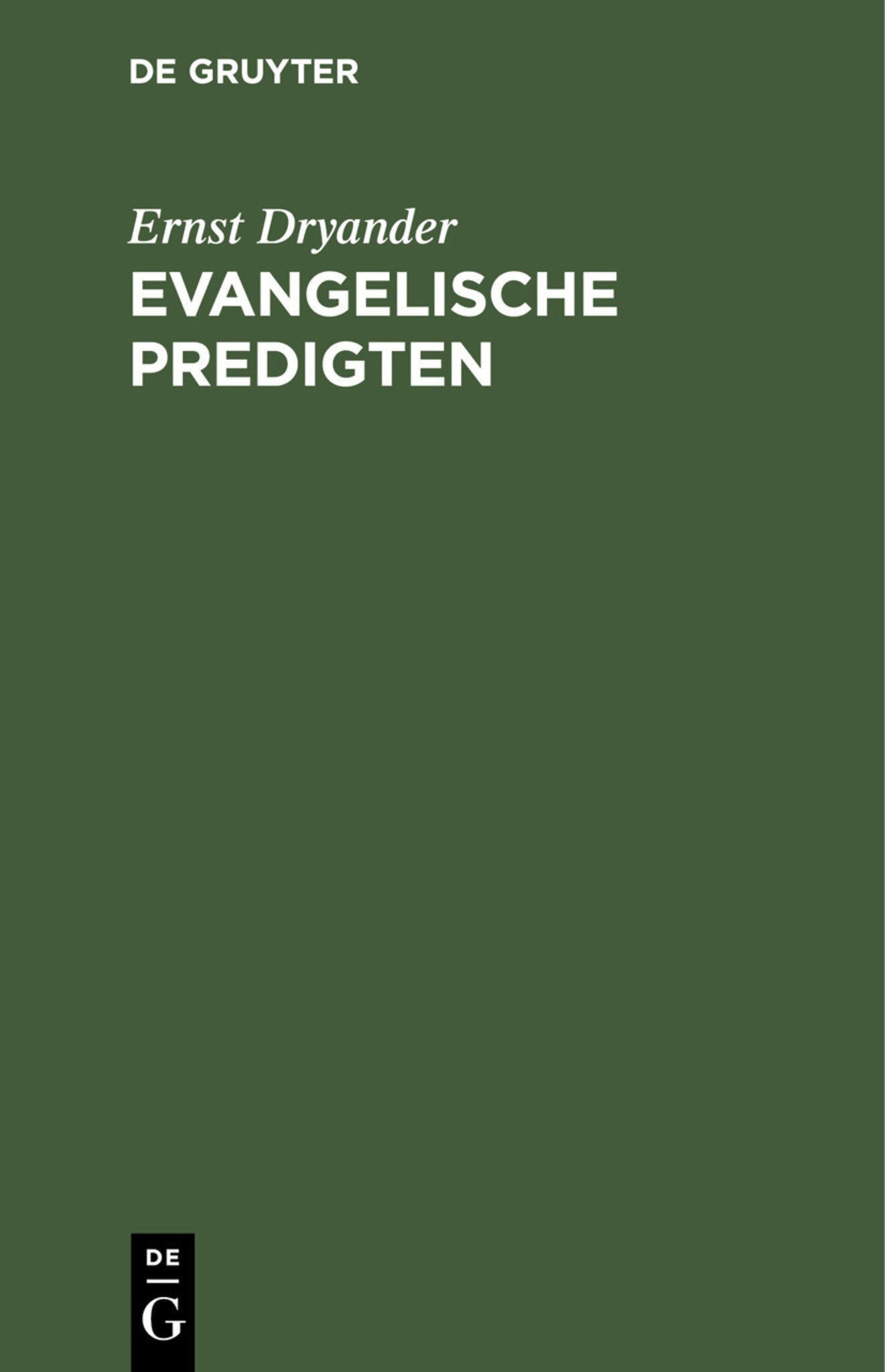 Evangelische Predigten