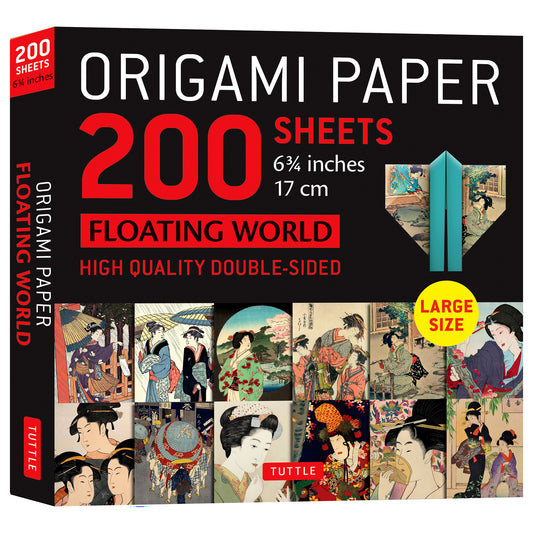 Origami Paper 200 sheets Floating World 6 3/4" (17 cm)