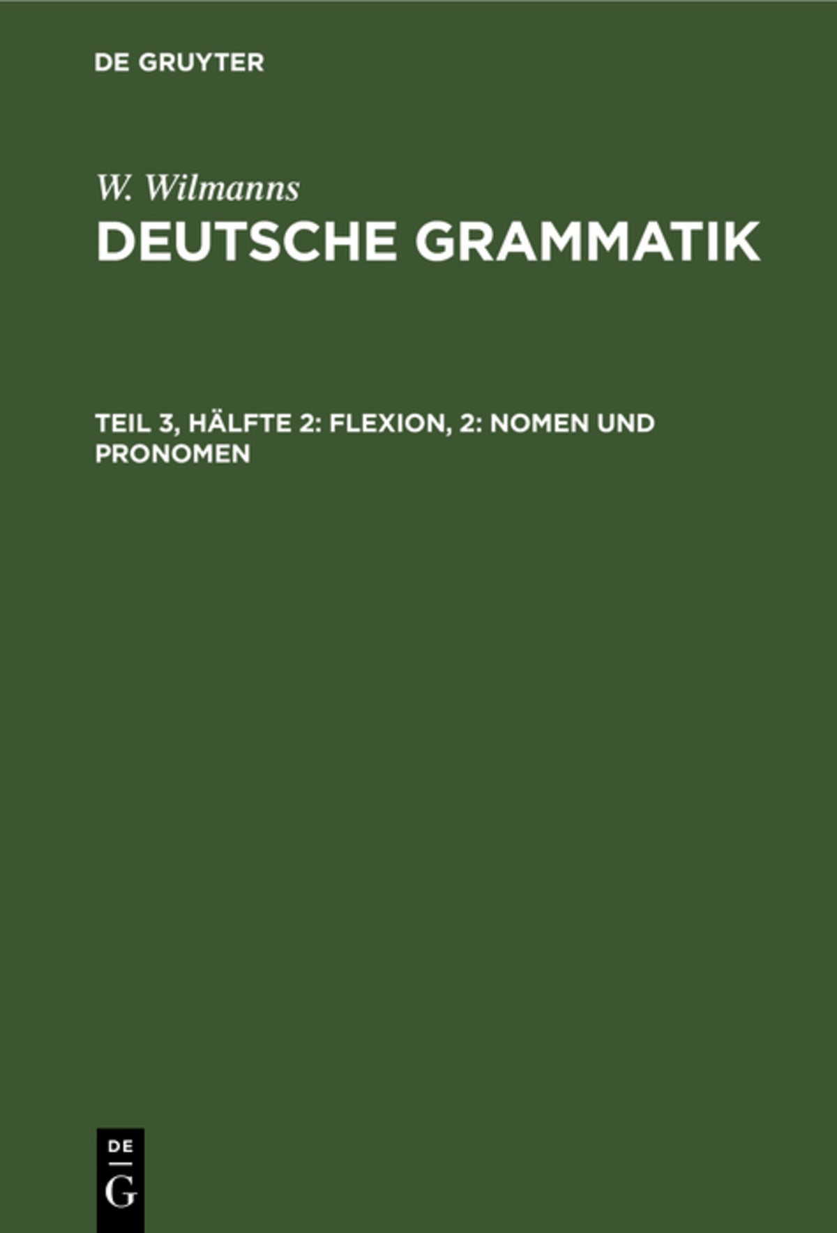 Flexion, 2: Nomen und Pronomen