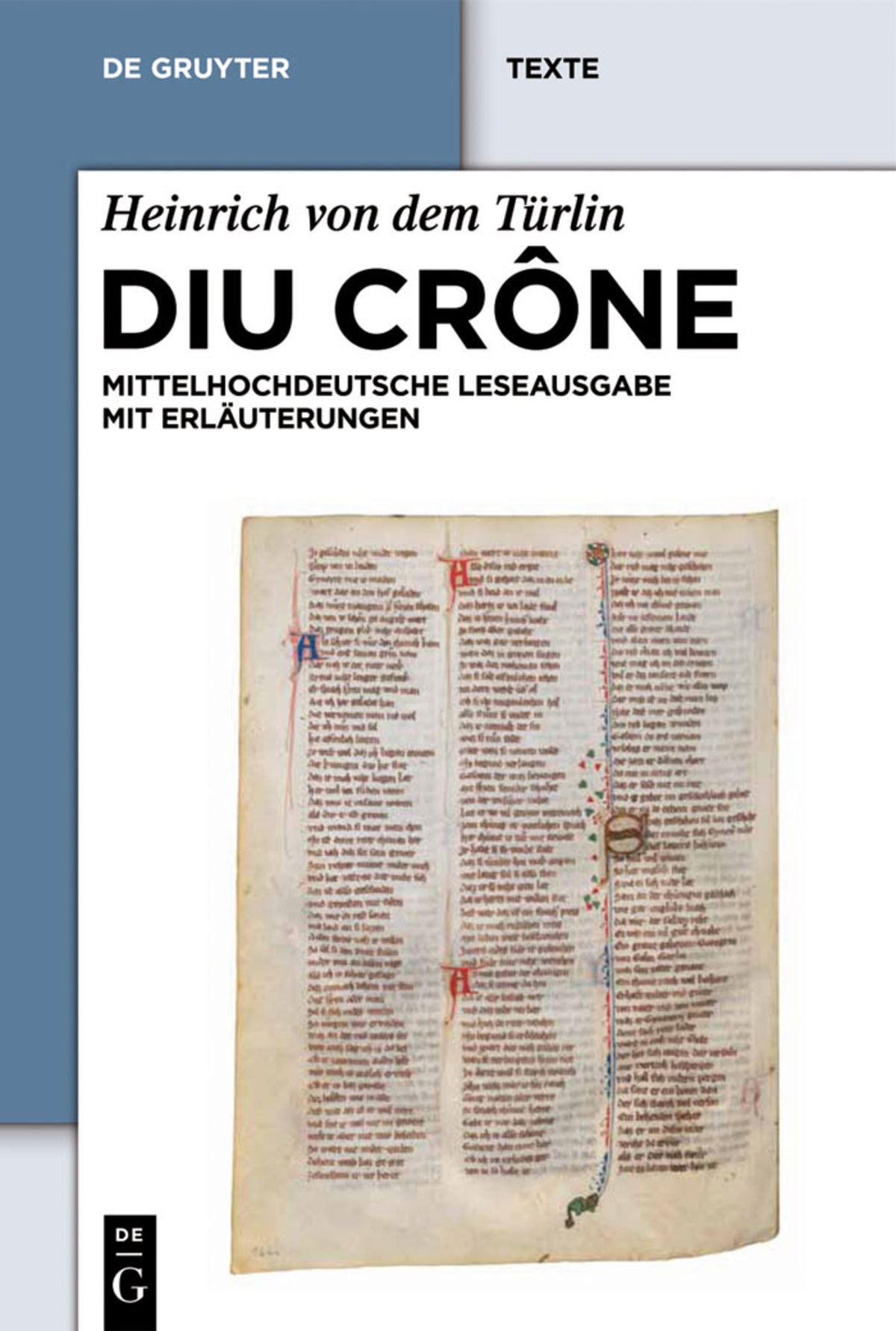 Cover image for Diu Crône ISBN 9783110186277