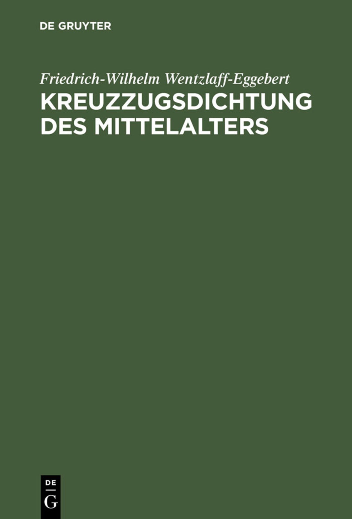 Kreuzzugsdichtung des Mittelalters