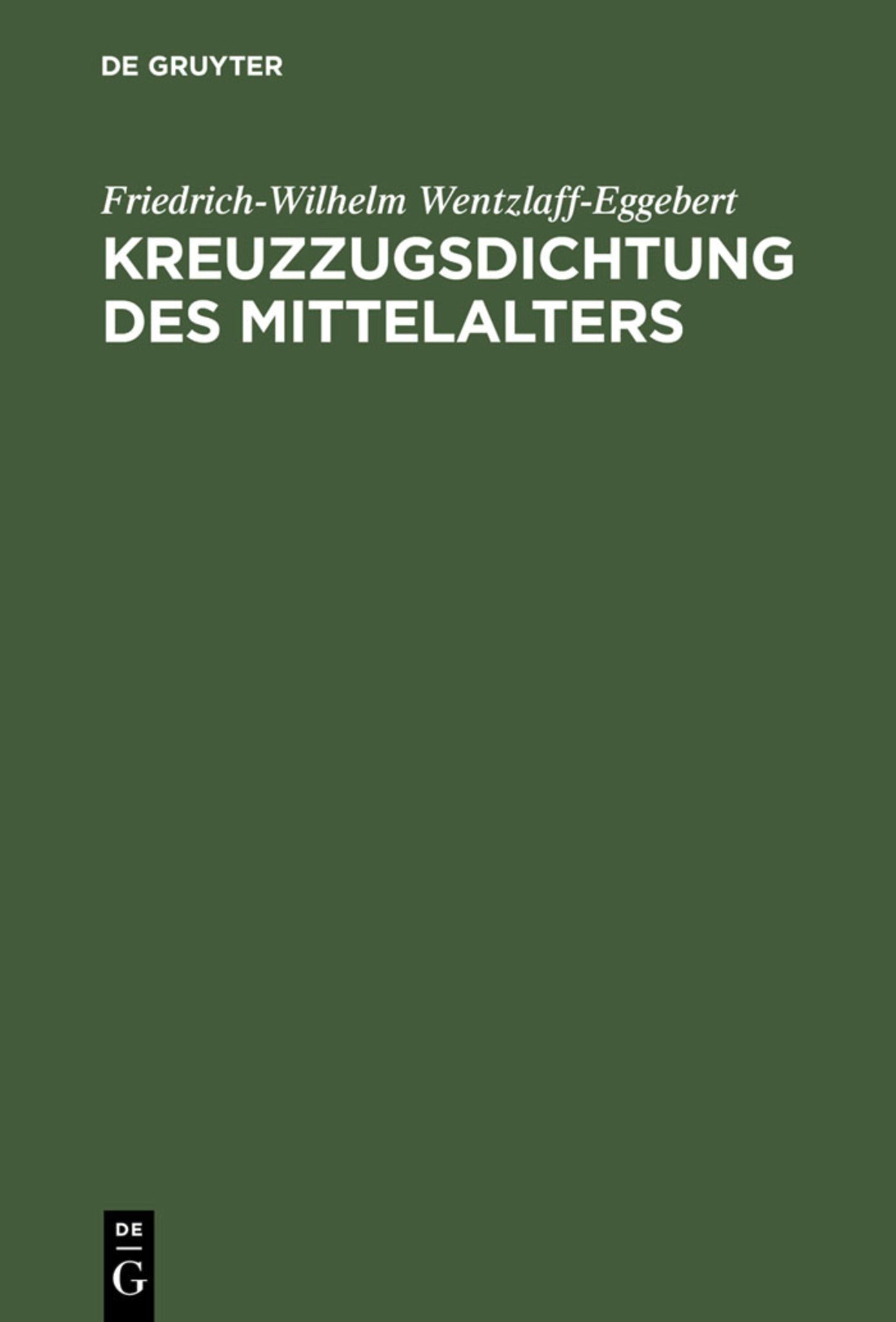Kreuzzugsdichtung des Mittelalters
