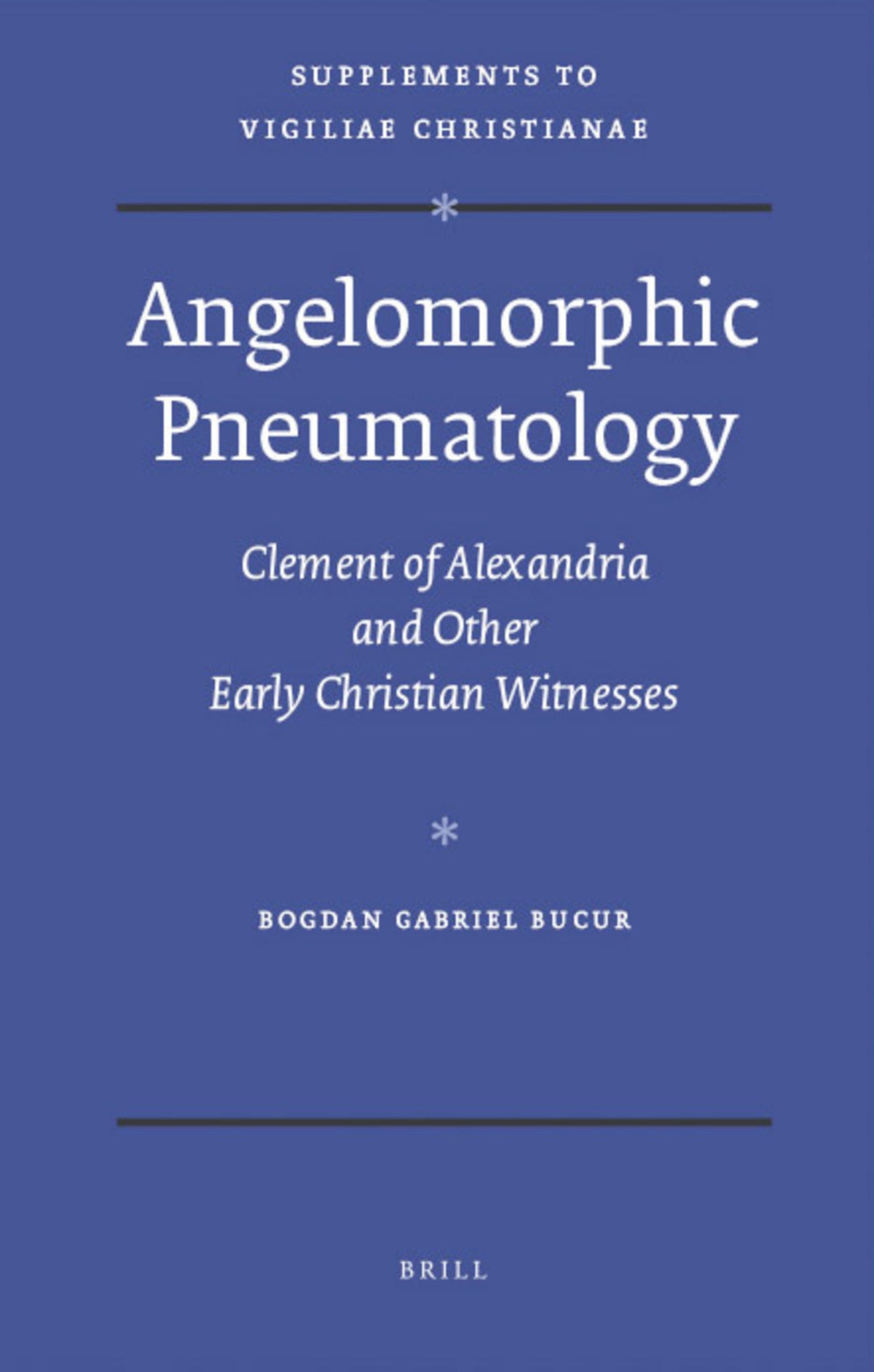 Cover image for Angelomorphic Pneumatology ISBN 9789004174146