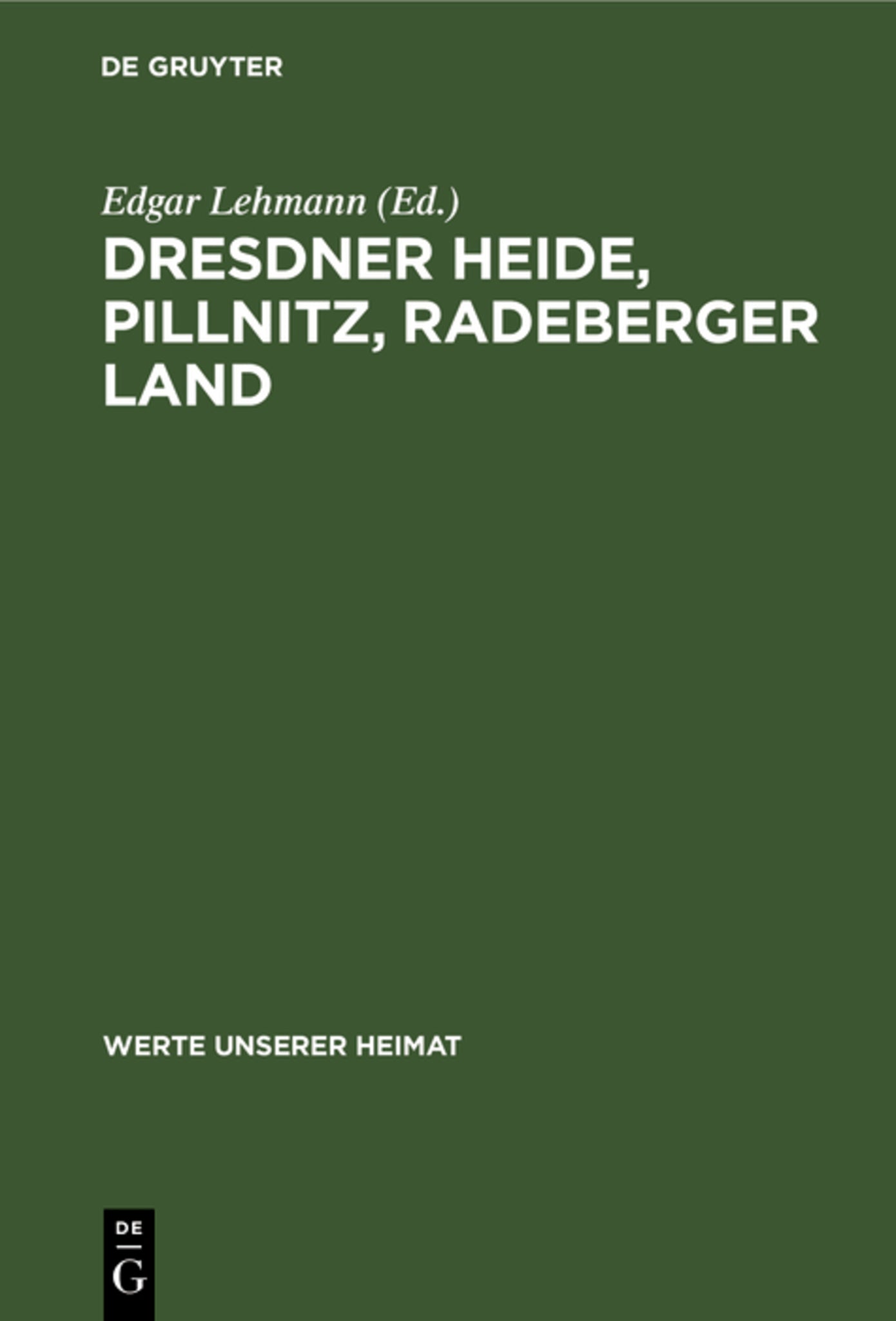 Dresdner Heide, Pillnitz, Radeberger Land