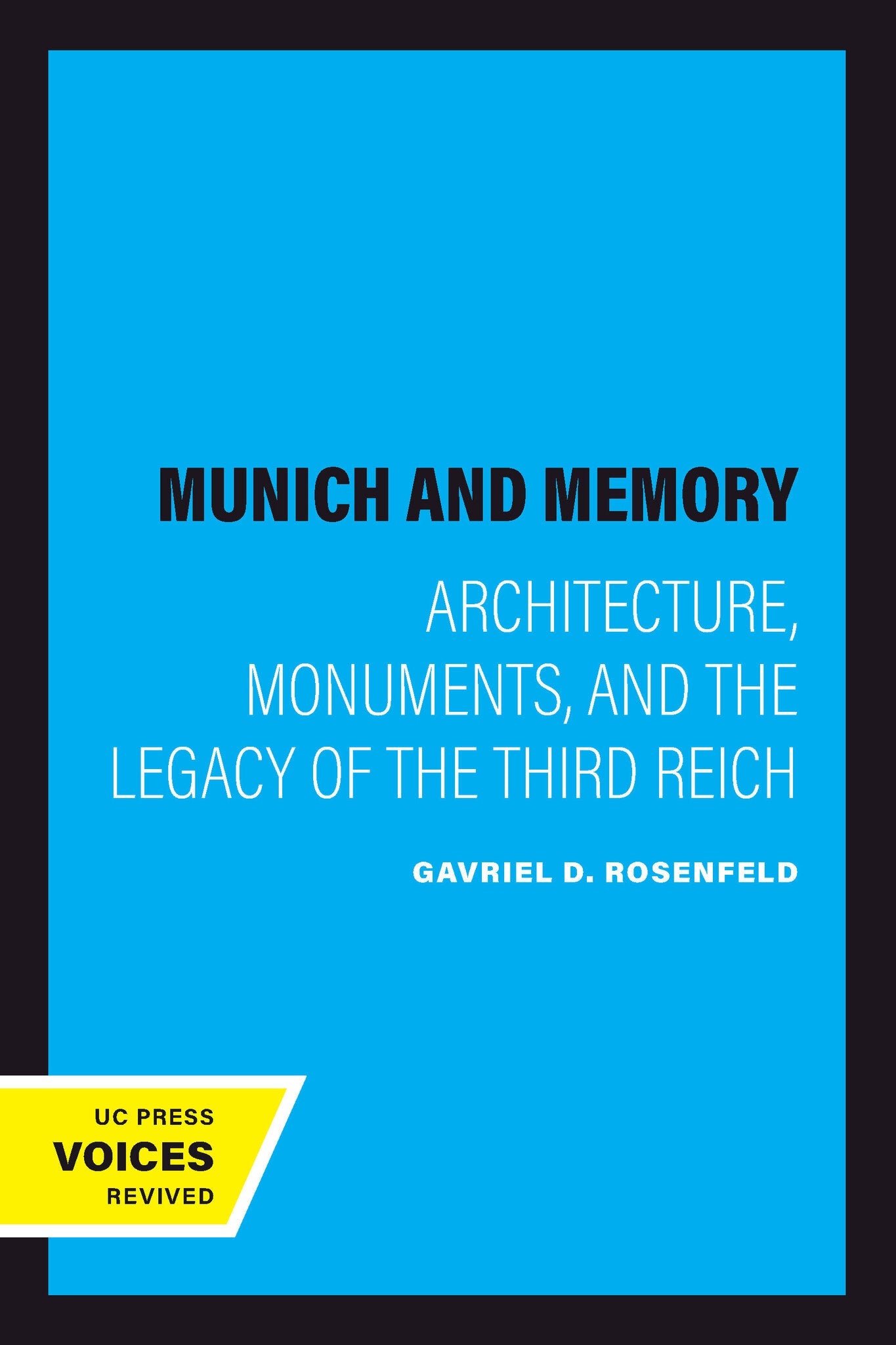 Cover image for Munich and Memory ISBN 9780520219106