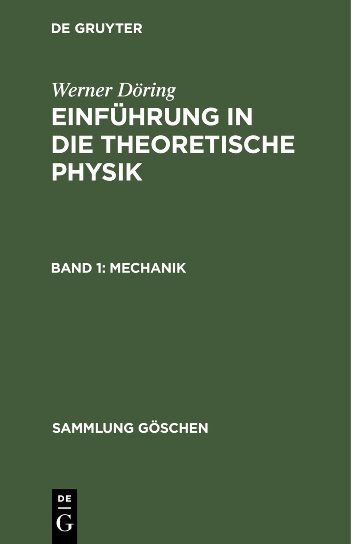 Cover image for Mechanik ISBN 9783112310311