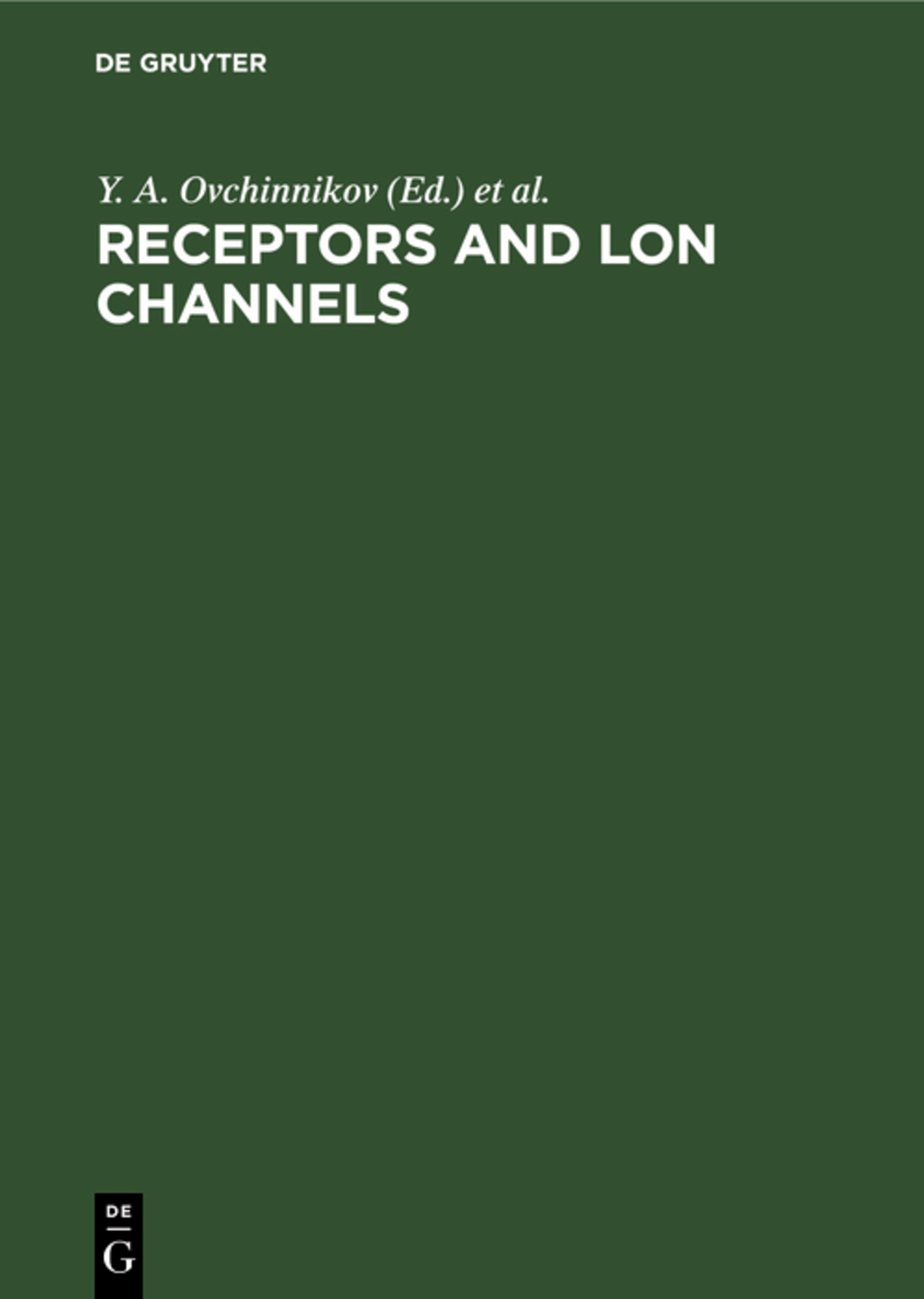 Cover image for Receptors and lon Channels ISBN 9783112328439
