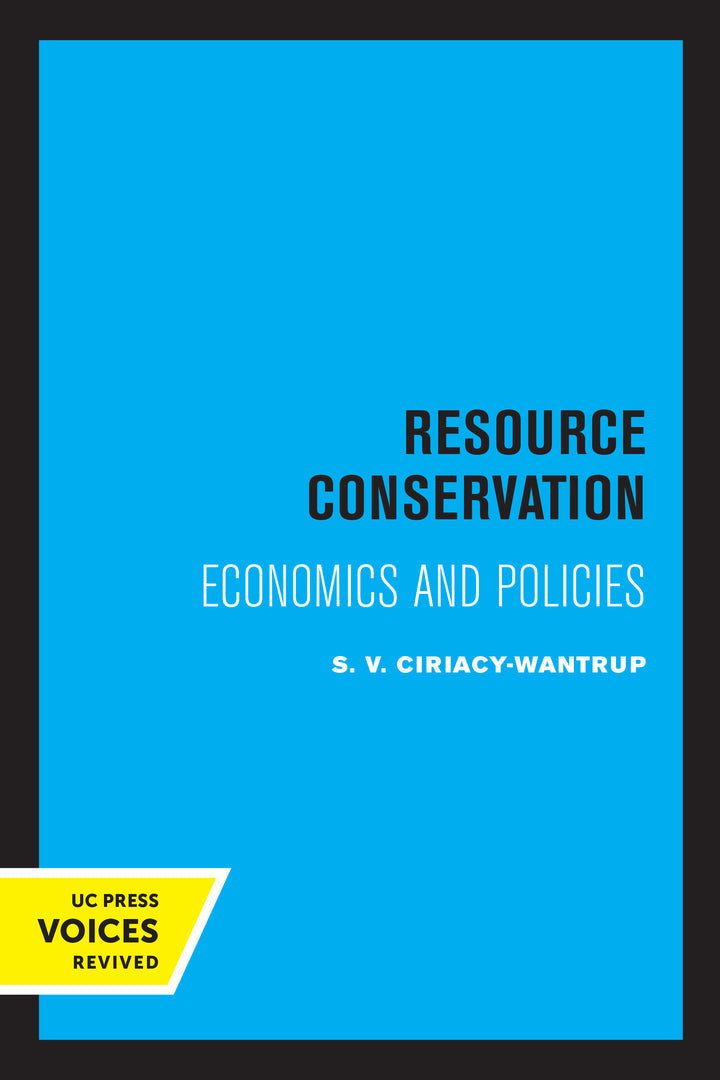Cover image for Resource Conservation ISBN 9780520349193