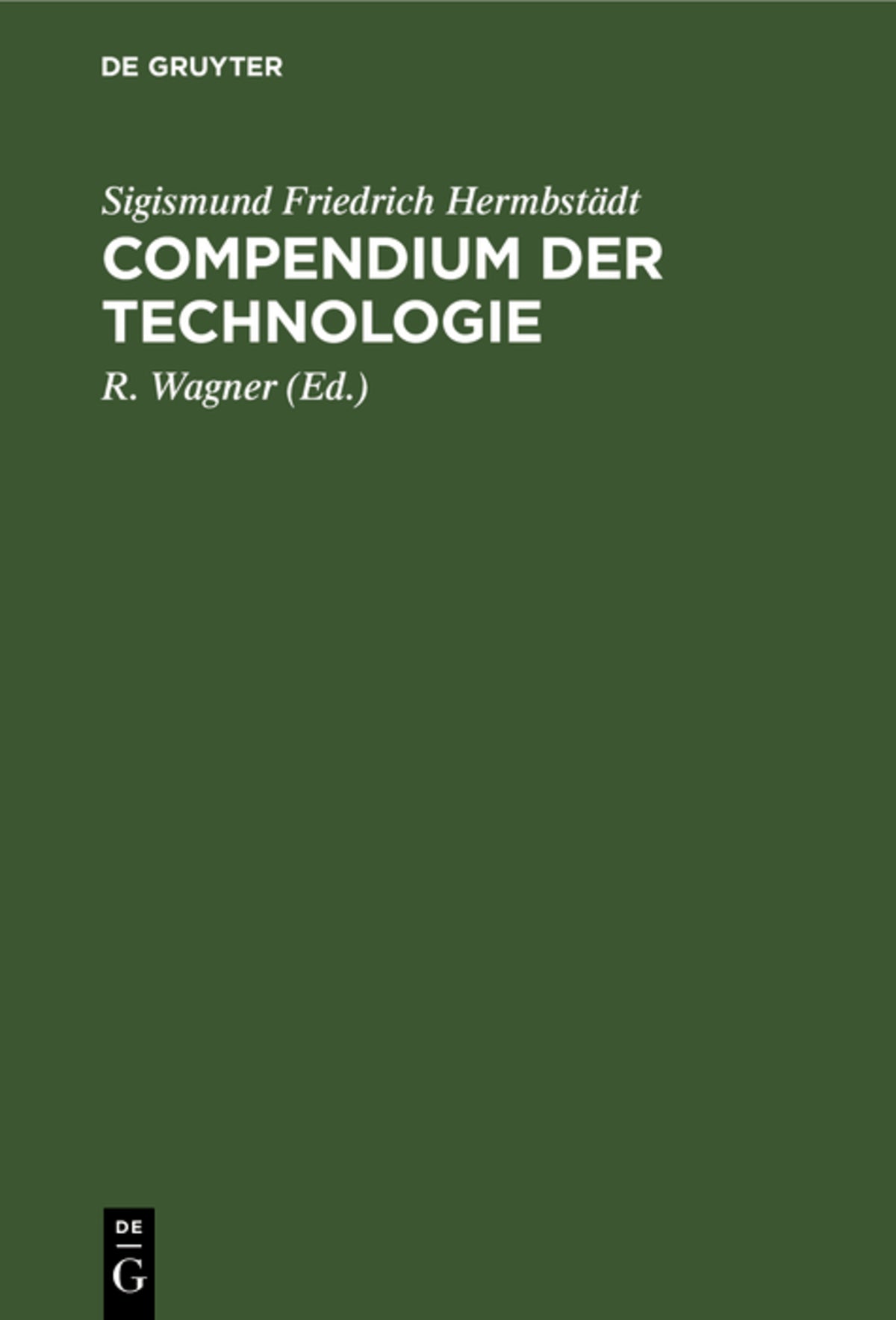 Cover image for Compendium der Technologie ISBN 9783111094151