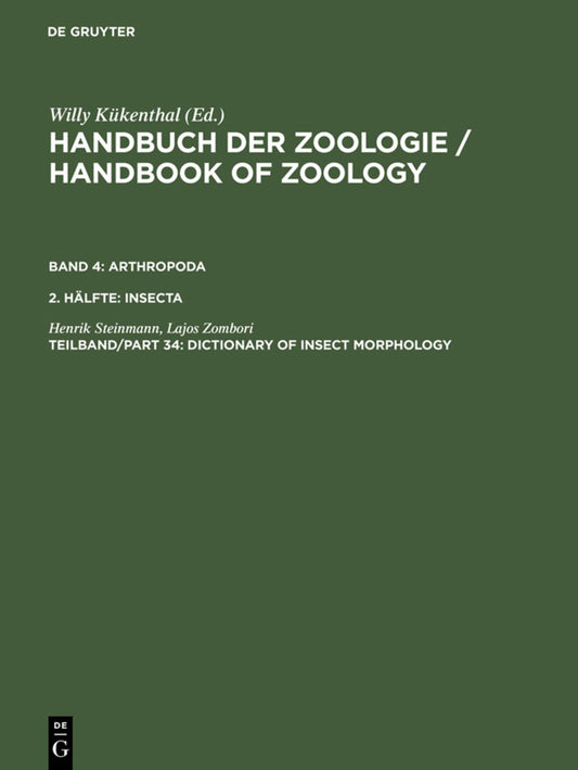 Dictionary of Insect Morphology