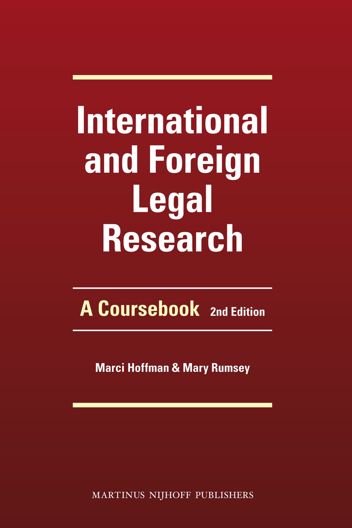 Cover image for International and Foreign Legal Research ISBN 9789004204805