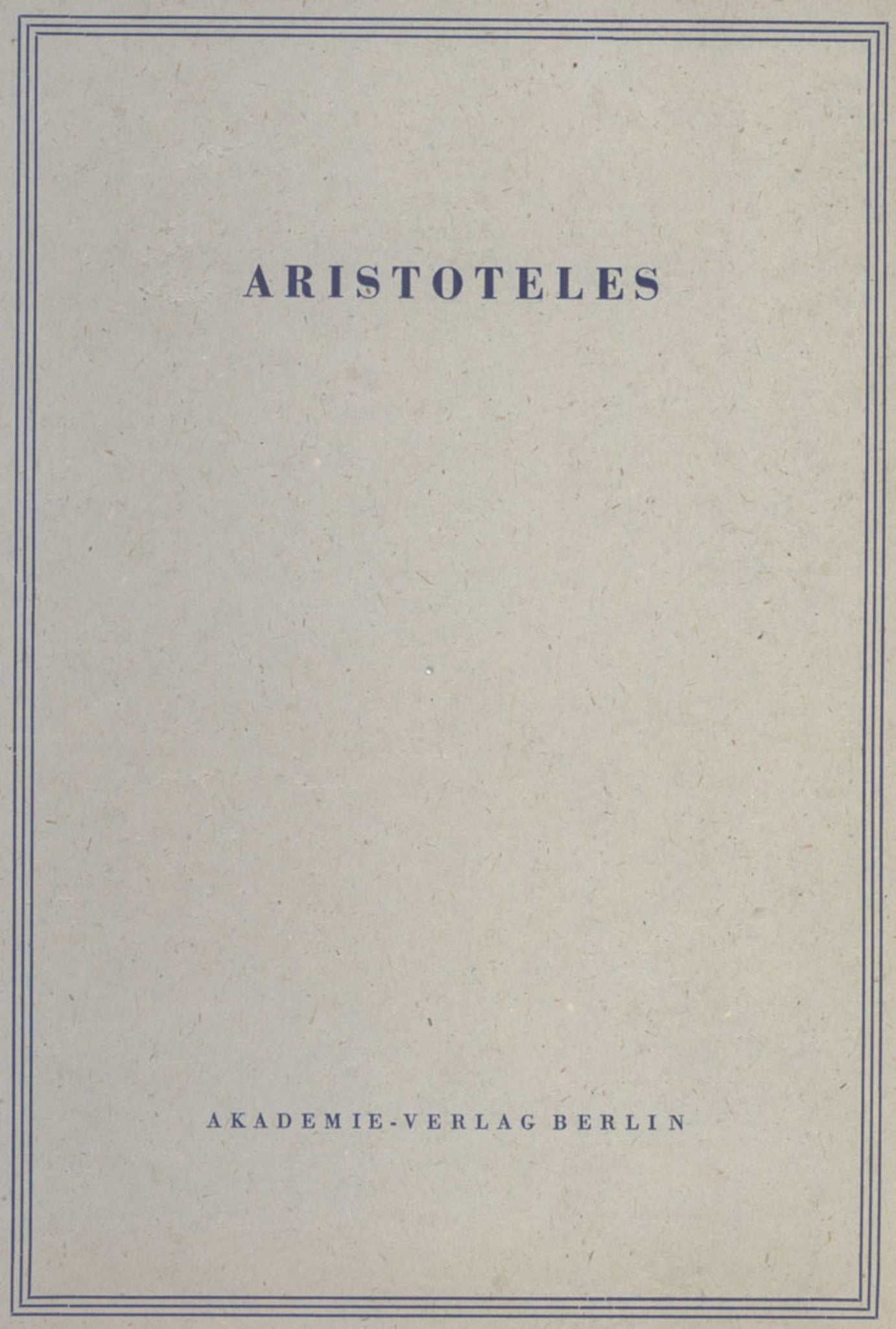 Cover image for Opuscula I ISBN 9783050000251