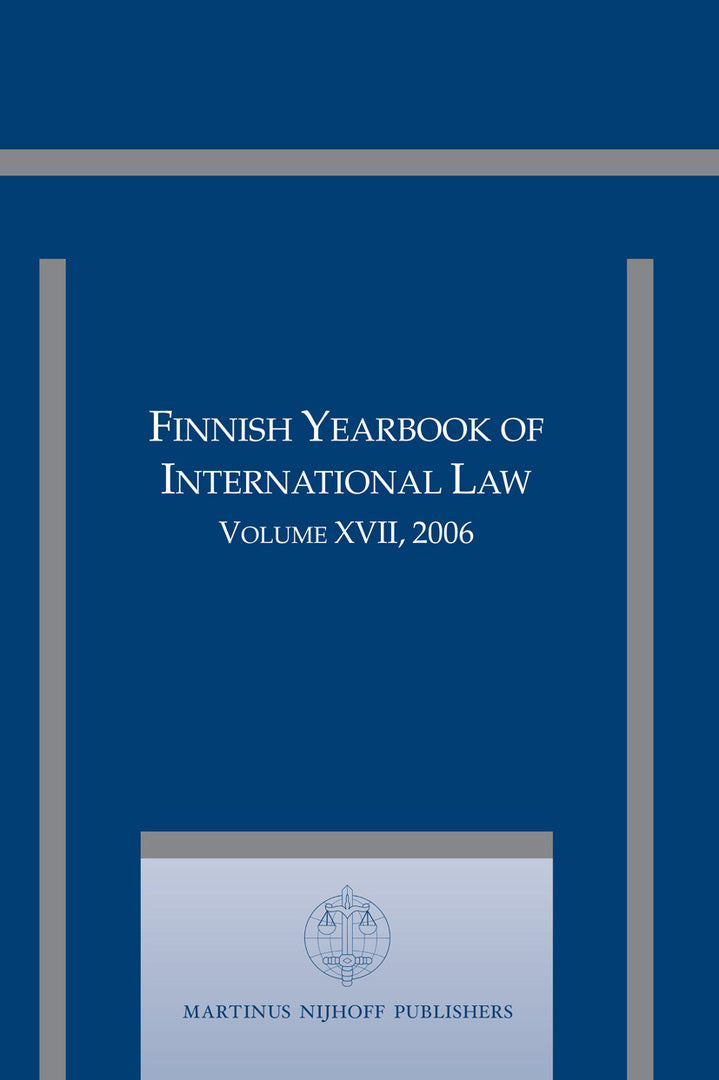 Cover image for Finnish Yearbook of International Law, Volume 17 (2006) ISBN 9789004171725