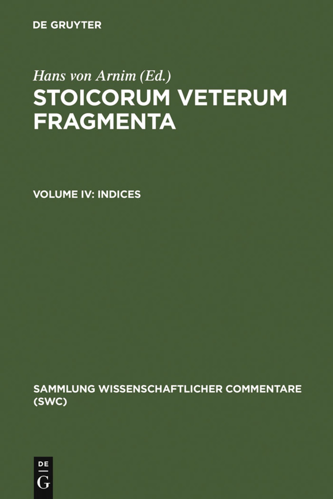 Cover image for Indices ISBN 9783598742583