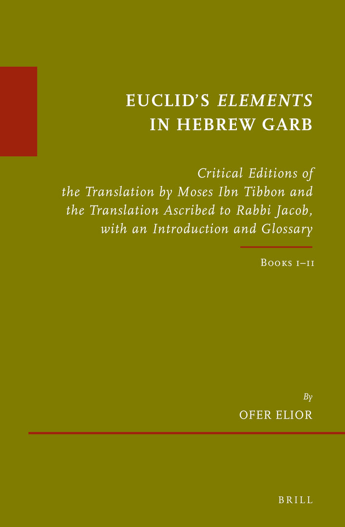 Cover image for Euclid's Elements in Hebrew Garb ISBN 9789004462663