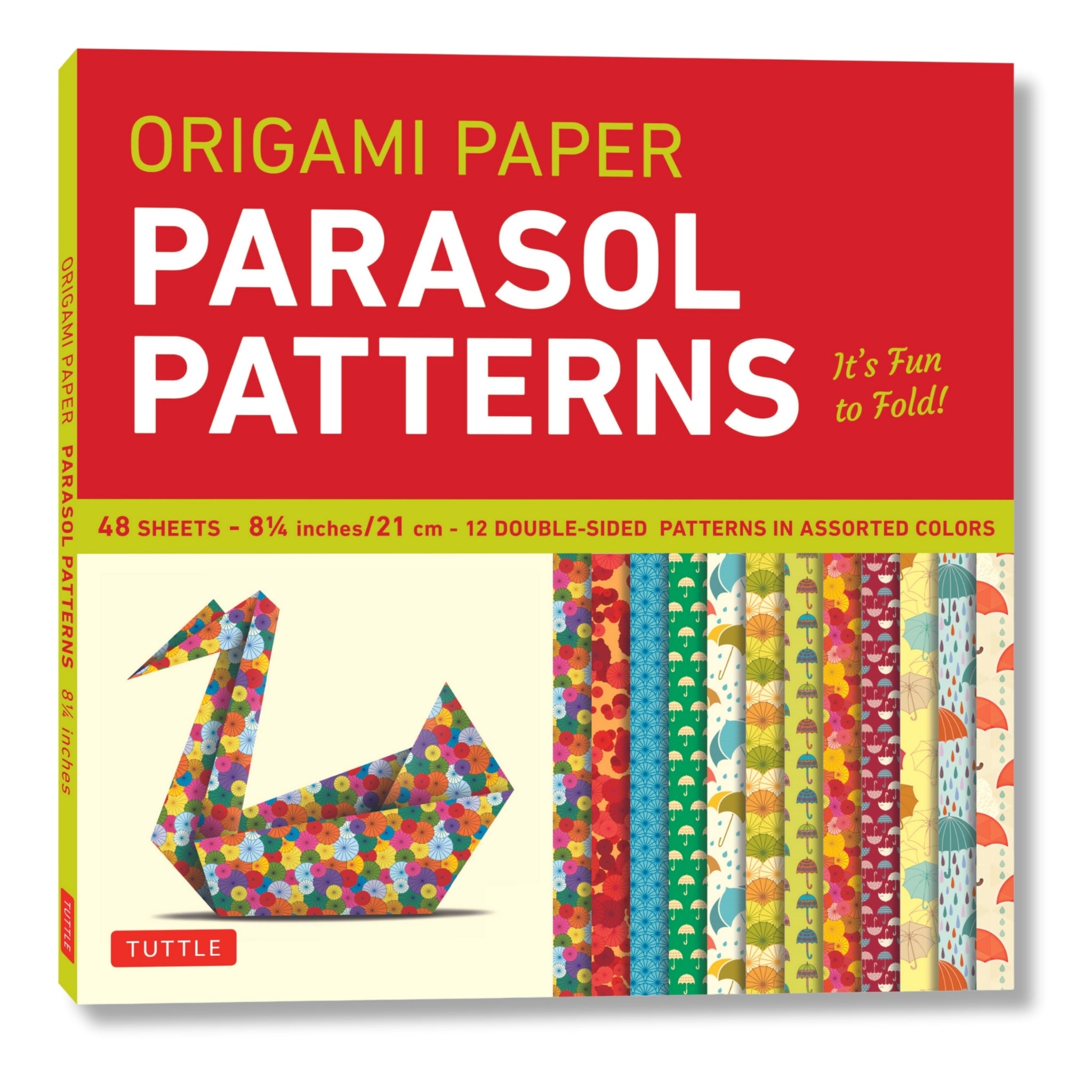 Cover image for Origami Paper 8 1/4" (21 cm) Parasol Patterns 48 Sheets ISBN 9780804853965