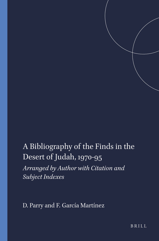 A Bibliography of the Finds in the Desert of Judah, 1970-95