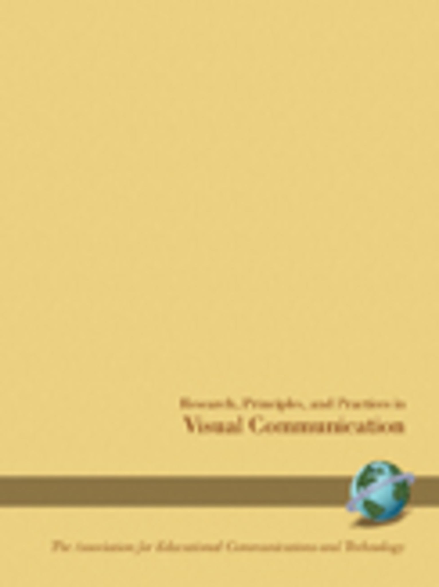 Cover image for Research, Principals and Practices in Visual Communication ISBN 9781593111403