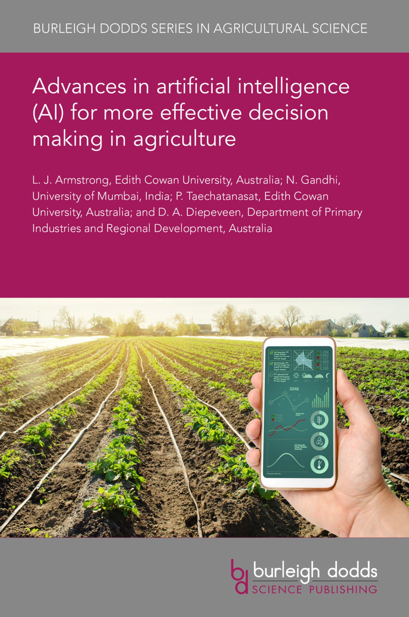 Cover image for Advances in artificial intelligence (AI) for more effective decision making in agriculture ISBN 9781786767288