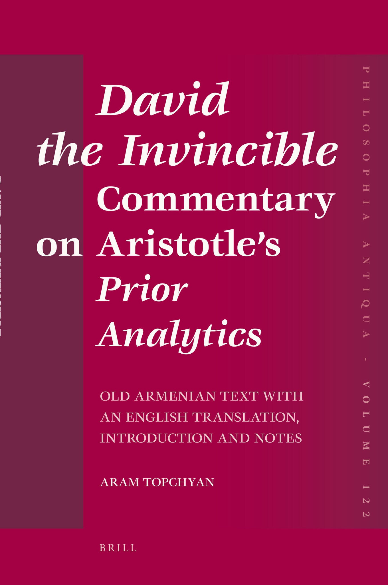 David the Invincible, Commentary on Aristotle's Prior Analytics