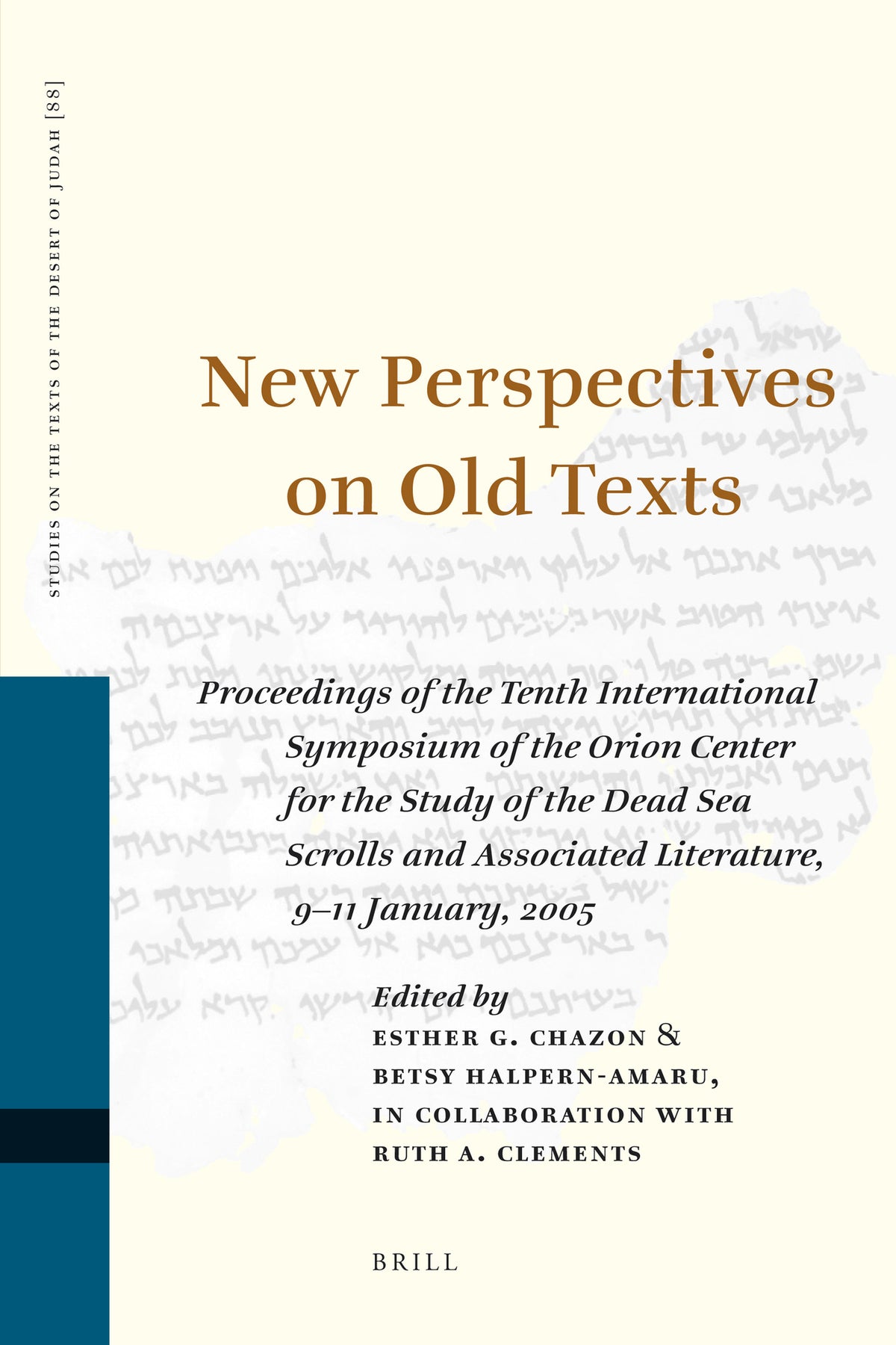 Cover image for New Perspectives on Old Texts ISBN 9789004183070
