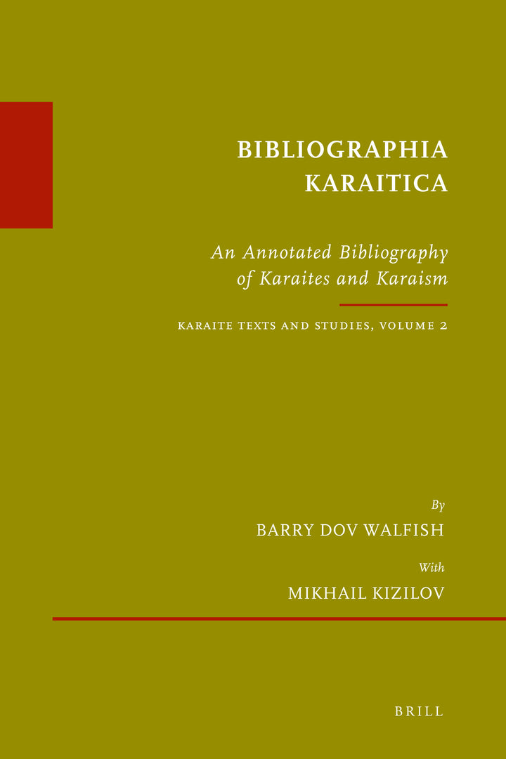 Cover image for Bibliographia Karaitica ISBN 9789004189270