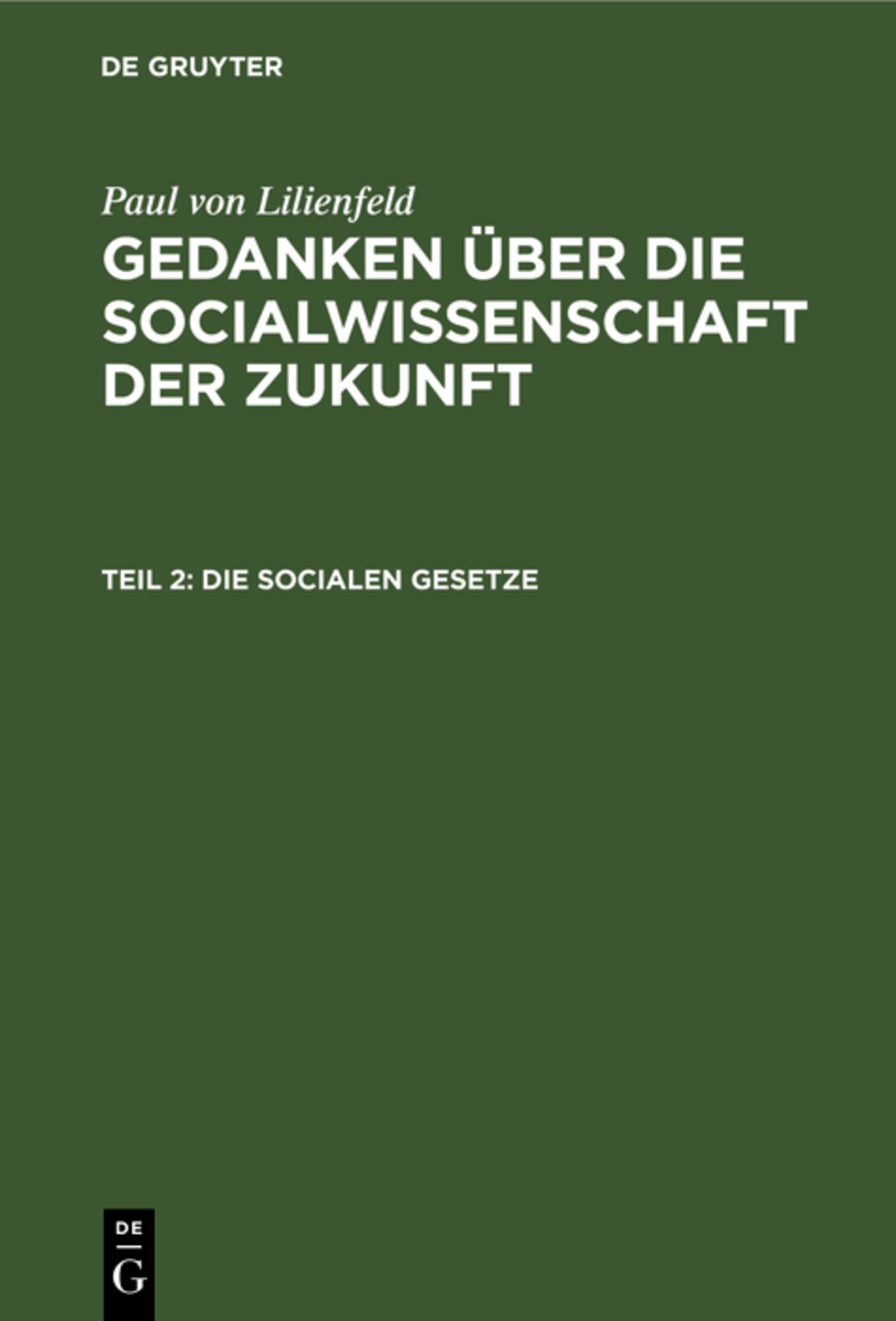Die socialen Gesetze